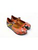 Goby Ballerinas in Rot/ Bunt