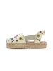 Calceo Sandalen crème/meerkleurig