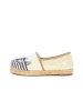 Calceo Espadrilles in Dunkelblau/ Creme