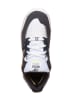 New Balance Leder-Sneakers in Grau/ Weiß