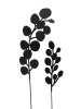 Boltze Dekoracje ogrodowe (2 szt.) "Calypso" w kolorze czarnym