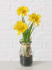 Boltze 2-delige set: kunstplanten "Paardenbloemen" geel/wit - (H)23 cm