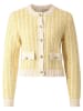 Rich & Royal Cardigan in Gelb/ Beige