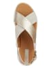 Geox Leren sandalen "Dandra" goudkleurig/crème