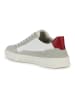 Geox Skórzane sneakersy "Segnale" w kolorze szaro-białym