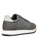 Geox Leder-Sneakers "Partenio" in Grau