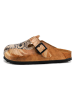 Calceo Clogs in Hellbraun
