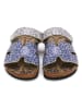 Calceo Slippers blauw/wit