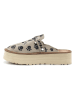 Calceo Clogs in Beige/ Schwarz