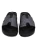 Calceo Slippers zilverkleurig/zwart