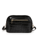 Mia Tomazzi Skórzana torebka w kolorze czarnym - 24 x 17 x 9 cm