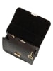 Mia Tomazzi Leder-Umhängetasche in Schwarz - (B)23 x (H)18 x (T)7 cm