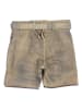 Turi Landhaus Lederhose in Beige/ Grau