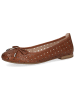 Caprice Leder-Ballerinas in Braun