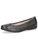 Caprice Leder-Ballerinas in Dunkelblau