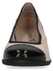 Caprice Leren ballerina's beige