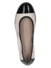 Caprice Leder-Ballerinas in Beige