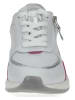 Caprice Leder-Sneakers in Weiß/ Pink