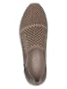 Caprice Leder-Slipper in Beige