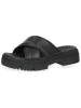 Caprice Skórzane klapki w kolorze czarnym