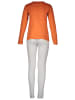 Melissa Brown Pyjama oranje/lichtgrijs