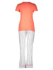 Melissa Brown Pyjama in Orange/ Weiß