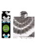 Towel to Go Poncho "Towel To Go - Tie Dye" in Schwarz/ Weiß - (L)180 x (B)100 cm