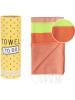 Towel to Go Strandtuch in Orange - (L)180 x (B)100 cm