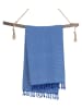 Towel to Go Hamamtuch "Samos" in Blau - (L)180 x (B)100 cm
