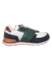 Lurchi Leder-Sneakers "George" in Weiß/ Grün