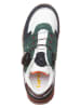 Lurchi Leder-Sneakers "George" in Weiß/ Grün
