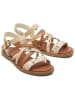 TOMS Leren sandalen beige/bruin