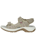 Imac Skórzane sandały w kolorze beżowym