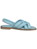 ILC Skórzane sandały w kolorze błękitnym