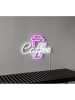 STAR Trading Lampa ścienna LED "Plexy" w kolorze fioletowo-białym - 30 x 40 cm