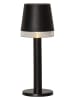 STAR Trading Solarna lampa stołowa LED "Parvus" w kolorze czarnym - wys. 21 x Ø 8 cm