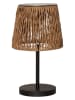 STAR Trading Ledsolartafellamp "Cesta" lichtbruin - (H)48 x Ø 28 cm