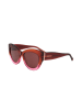 Jimmy Choo Damen-Sonnenbrille in Rot-Rosa/ Braun