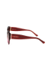 Jimmy Choo Damskie okulary przeciwsłoneczne w kolorze czerwono-jasnoróżowo-brązowym