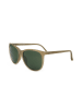 Linda Farrow Męskie okulary przeciwsłoneczne w kolorze oliwkowo-zielonym
