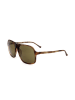 Linda Farrow Okulary przeciwsłoneczne unisex w kolorze brązowo-jasnobrązowym