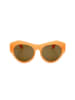 Linda Farrow Damskie okulary przeciwsłoneczne w kolorze pomarańczowo-jasnobrązowym