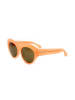Linda Farrow Damskie okulary przeciwsłoneczne w kolorze pomarańczowo-jasnobrązowym