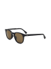 Linda Farrow Męskie okulary przeciwsłoneczne w kolorze czarno-jasnobrązowym