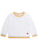 Carrément beau Sweter w kolorze białym ze wzorem