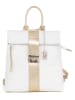 Anna Morellini Skórzany plecak "Azalea" w kolorze białym - 30 x 31 x 11 cm