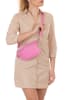 Anna Morellini Leder-Brustbeutel "Berenice" in Pink - (B)25 x (H)14 x (T)1 cm