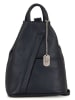 Anna Morellini Leren rugzak "Renata" donkerblauw - (B)24,5 x (H)30 x (D)7 cm