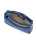 Anna Morellini Leder-Umhängetasche "Idalia" in Blau - (B)24 x (H)16 x (T)9 cm