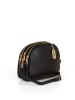 Anna Morellini Leder-Umhängetasche "Veriana" in Schwarz - (B)22 x (H)18 x (T)7 cm